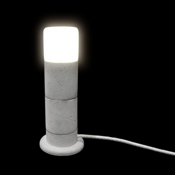 Lampa Stołowa-ML0.6 BetonArchit. II OtakS-Płaski